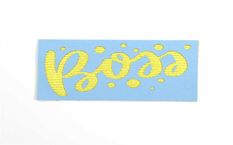 服装反光厚板热转印logo立体硅胶烫画胶印花贴批发加工标